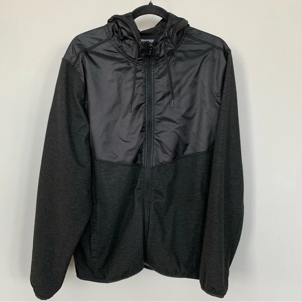 Rhone Dark Gray Multimedia Jacket with Hood Size L‎